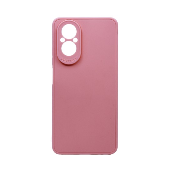 Soft Silicone Case with Camera Shield for Realme C67 4G Pink